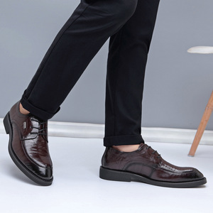 पुरुषों के नए पूर्ण अनाज शेपस्किन लोफर-ब्रिटिश शैली की लुभावनी वसंत व्यवसाय औपचारिक चमड़े के जूते कारखाने प्रत्यक्ष बिक्री - Product Image 4