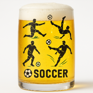 Vaso de cerveza con logotipo personalizado al por mayor, vaso de <span class=keywords><strong>cristal</strong></span> de fútbol mundial con impresión personalizada de estilo moderno/clásico artesanal <span class=keywords><strong>gigante</strong></span> soplado a mano - Product Image 3