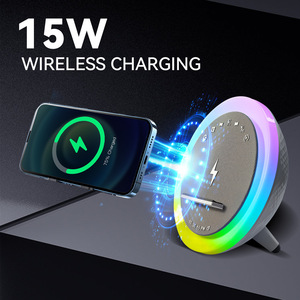 Rumore bianco LED luce notturna lampada da comodino Wireless ricarica altoparlante RGB ricarica rapida batteria <span class=keywords><strong>elettronica</strong></span> di consumo 5W - Product Image 4