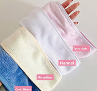 Bandeau personnalisé en fibre de bambou et coton pur gaufré avec fermeture Velcro pour le lavage du visage et l'exercice physique des femmes.
