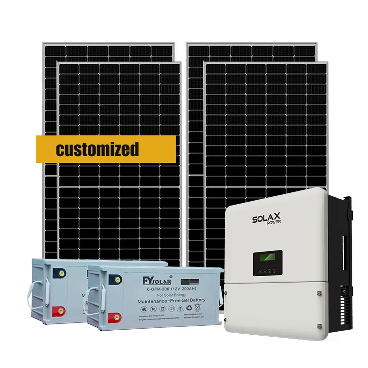 10KW 10kva OFF Grid Pv sistema di energia solare sistema di pannelli solari sistema di energia solare per la casa completo