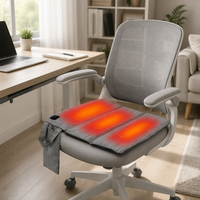 Coussin et coussin de chaise chauffants sans fil, lavables, portables, rechargeables par USB pour voiture et utilisation extérieure en hiver