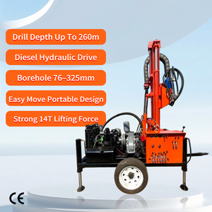 Perforatrice Idraulica Diesel per Pozzi d'Acqua da 56 CV, per Usi Gravosi, con Cavo da 200m-300m e Grande Calibro - Product Image 4