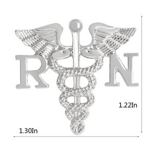 Traitement médical de haute qualité décorer des épingles Badge en gros en alliage de Zinc 3D ange épinglettes personnalisé serpent forme métal épinglette - Product Image 3