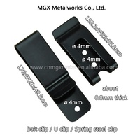 Pinces à billets pour portefeuille à poche avant minimaliste en acier inoxydable personnalisées Clips en acier à ressort Clips en métal