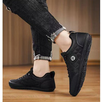Chaussures décontractées tendance pour hommes, personnalisables OEM, respirantes, faciles à nettoyer, antidérapantes, légères, à lacets, vente en gros, chaussures de marche et de conduite légères