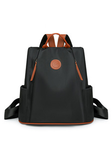 Fashionable Large Capacity Anti-Theft PU Oxford Cloth Zipper Women's <b>Backpack</b> <b>School</b> Sports Leisure Waterproof 20-35L - Product Image 4