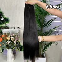 Mèches de cheveux vietnamiens purs, ultra-lisses, couleur naturelle, double tirage, qualité de tissage, double trame, perruque sans colle