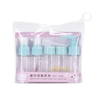 Ensemble de contenants cosmétiques de voyage portables, mini flacon pompe en PET pour lotion, parfum et crème, emballage pour une utilisation en déplacement