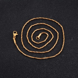 Collar de cadena de acero inoxidable para hombre y mujer, diseño de rollo fino, espiral, cuadrado, tipo serpiente, para colgante, gargantilla, accesorios de joyería para el cuello - Product Image 5