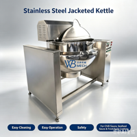 Marmite de cuisson électrique vapeur inclinable en acier inoxydable de qualité stable avec agitateur pour confiture et sauce chili