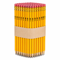 144 crayons pré-affûtés # 2 Crayons à mine HB avec gommes, crayons jaunes en vrac pour l'écriture en classe, à la maison, pour les étudiants et la rentrée scolaire