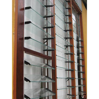 Cadre de persienne verticale en aluminium réglable moderne, quincaillerie de persienne de bonne qualité pour bâtiments