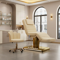 Tables de massage, lits et chaises en cuir réglables pour soins du visage, maquillage, manucure, salon de beauté, spa – Lits de luxe électriques pour maquillage et massage