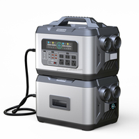Station d'alimentation portable extérieure haute capacité 2160Wh LiFePO4, cellule au lithium en alliage d'aluminium, camping, solaire MPPT, Type-C PD60W sans fil