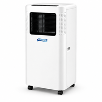Climatiseur portable version anglaise, unité mobile de refroidissement simple avec technologie de refroidissement par compresseur