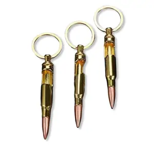Cheap Promotional OEM ODM Gift Metal Key Ring With Custom Laser Logo Bullet Bottle Opener Keychain