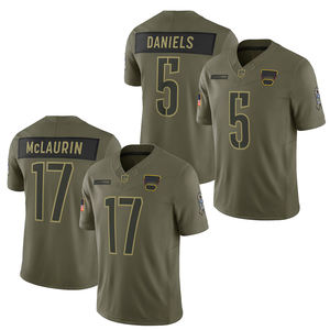 2025 Saudação ao serviço das mulheres dos homens Washington Jersey Personalizado Camisas De Futebol Americano Costurado Bordado Uniformes Juventude Desgaste - Product Image 4