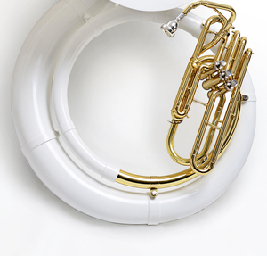 Sousaphone Bb tout en laiton OEM JYSP-E170W, laqué or professionnel, <span class=keywords><strong>instrument</strong></span> à vent pour performance de fanfare, vente en gros d'usine - Product Image 2