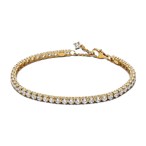 Pulseras de Tenis Modernas de Plata de Ley 925 Chapadas en Oro - Joyería Clásica de Circonita de Colores para Bodas, Compromisos y Regalos - Product Image 3