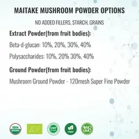 Offre Spéciale extrait de champignon Maitake extrait de plante organique Grifola Frondosa poudre d'extrait de champignon Maitake