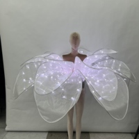 Robe Courte LED Lumineuse en Gros, Jupe LED Lumineuse, Costume Floral LED Lumineux, Robe de Bal LED Lumineuse