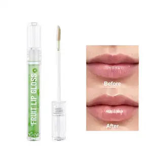 Individuelle 6 Geschmacksrichtungen neue Fruchtserie Lippenöl vegan aufhellen Lippenlinien feuchtigkeitsspendend nahrhafter Lippensektar