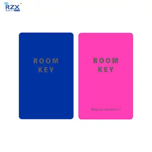 13,56 Mhz RFID Hotel Key Card FM11RF08 Cr80 PVC brillante Ambos lados CMYK Impreso Tarjetas de habitación