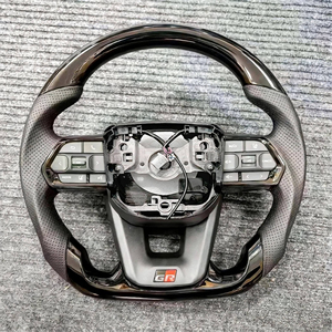 Volante de Cuero con Revestimiento de Cuero para Toyota Hilux, Fortuner, Camry, Land Cruiser, Corolla, Hiace 86, Mark X, Prado <span class=keywords><strong>120</strong></span>, Yaris, RAV4, Disponible en Stock - Product Image 5