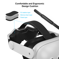 Sangle de tête ergonomique et réglable pour casques VR - Facile à installer et à retirer, remplacement parfait pour Meta Quest 3
