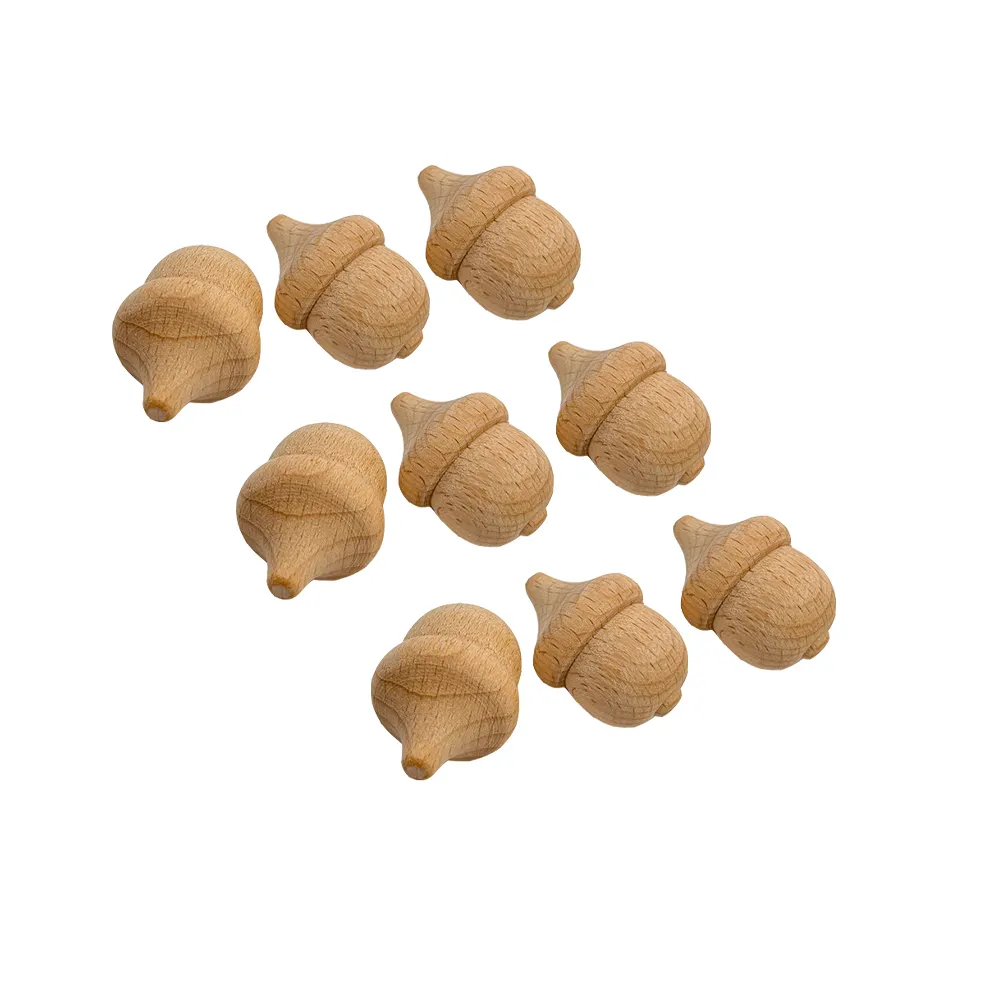 Unfinished Natural Wood Acorns for Painting Wood Ornaments DIY Crafts Wood Toy