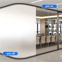 A4-Größe PDLC Smart Film Muster Moderner Dekor Selbstklebende PVC/EVA Schaltbare Privatsphäre-Schutzfolie für Hotel und Krankenhaus