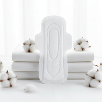 Serviettes hygiéniques premium Rael en coton biologique, super absorbantes, respirantes, ultra-fines, avec ailettes, jetables, pour la nuit