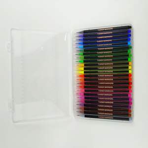 Ensemble de 24 marqueurs lavables à pointe pinceau japonais avec boîte en PP - Product Image 4