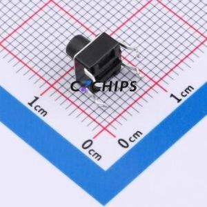 TC-1102-C-F-B Tactile Switch Through hole Component THT-4P,6x6mm Switch Single Pole Single Throw Round Button 2.6N Through Hole - Product Image 2