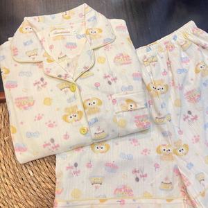 Pyjama en coton à manches longues <span class=keywords><strong>Chef</strong></span> Cake 2025 Printemps et Automne, nouveau, mignon et confortable, ensemble <span class=keywords><strong>de</strong></span> vêtements <span class=keywords><strong>de</strong></span> maison en coton jacquard - Product Image 1