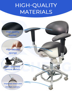 Silla Ergonómica para Microscopio Médico, Silla de Dentista con Reposabrazos Dobles Móviles, Silla para Microscopio en <span class=keywords><strong>Centro</strong></span> Oftalmológico - Product Image 5