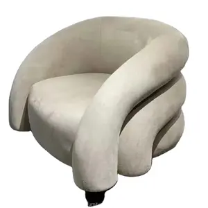 Vrijetijdsgestoffeerde Woonkamer Fluwelen Stoel Enkele Fauteuil Accent Sofa Set Salon Stoel