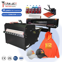 Kecepatan tinggi Format besar 1200mm Dtf semua dalam satu Printer pakaian T-shirt Dtf Inkjet Printer Pet Film industri Dtf Printer