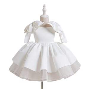 Front Short Back Long Appliqued Sequins Lace Tulle A-Line High/Low Hem <b>Flower</b> <b>Girl</b> <b>Dress</b> for Stage Performance Costume - Product Image 4