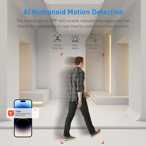 جهاز استشعار Tuya r6 4MP داخلي PTZ CMOS جهاز إنذار للرؤية الليلية كشف الحركة حركة بشرية في اتجاهين - Product Image 4