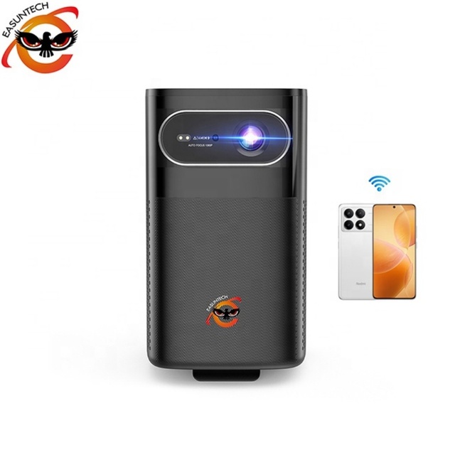 EASUNTECH M1 Pico Wifi Full hd 1080p Rechargeable Pocket 3D TV Outdoor Android DLP Portable Smart Led 4K Mini Battery Projectors