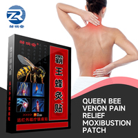 Zourunan 8 pièces/boîte Patchs de Moxibustion au Venin d'Abeille à Infrarouge Lointain pour Soulagement de la Douleur à Usage Externe