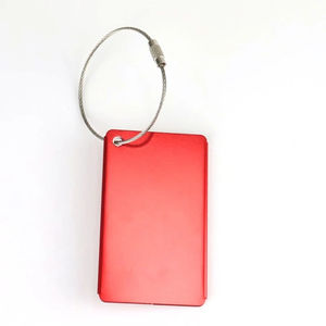 Etiquetas de Equipaje al por Mayor con Tarjeta de Nombre y Dirección, Identificador de Maletas de Aluminio, Etiqueta para Mochila con Lazo Metálico - Product Image 2