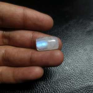 Premium Natural <b>Rainbow</b> Moonstone Cabochon 18x11mm <b>Light</b> Jewelry Making OEM Exporter Manufacturer India - Product Image 1