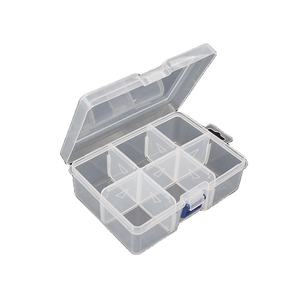 Wholesale Removable 6 Compartments Plastic Storage Box