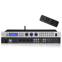 Nouveau processeur de guitare multi-effets en métal avec double écho et réverbération, pour diffusion FM, usage domestique/KTV, USB pour 4 canaux 15W