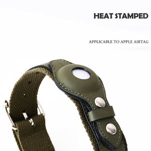 Rarewe producto para mascotas moda GPS rastreadores Keeper <span class=keywords><strong>Collar</strong></span> Anti-Lost Airtag titular <span class=keywords><strong>Collar</strong></span> ajustable de cuero de lujo para perro - Product Image 2