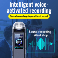 Grabadora de Voz Digital WAV con Grabación Panorámica Envolvente, Reducción de Ruido HD, Activación por Voz, USB, Aleación de Zinc, 4200min, para Reuniones