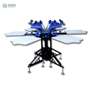 Cheap Price Screen Printing Machine Desktop Micro-adjust 4 Color 2 Station Manual Silk Screen Printer